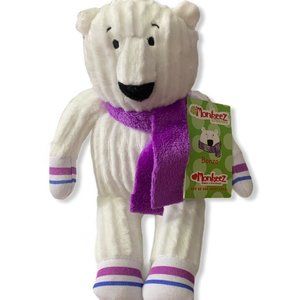 Monkeez & Friends Stuffed Animal White Polar Bear